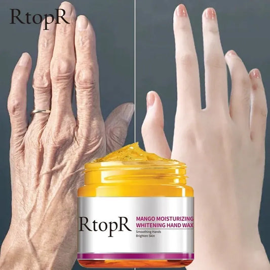 Mango Whitening Hands Mask Wax Moisturizing Repair Exfoliating Calluses Filming Anti-Aging Skin Cream For Women Beauty Health