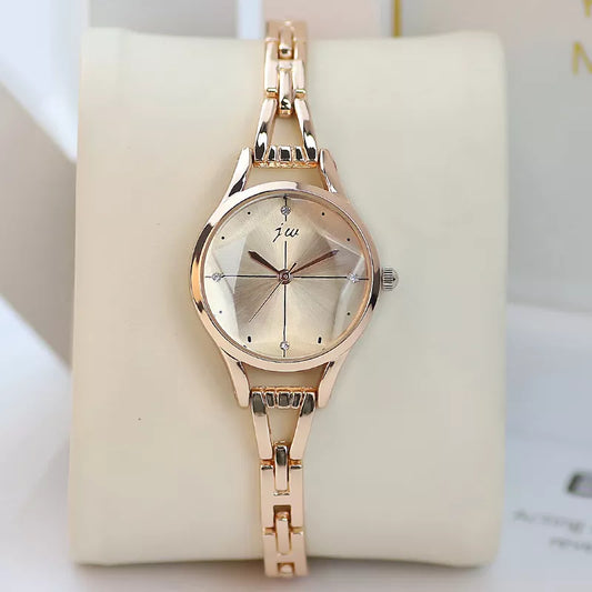 Luxury Bracelet Watch For Women Elegant Rose Gold Ladies Wrist Watches Rhinestone Simple Fashion Female Quartz relogio feminino